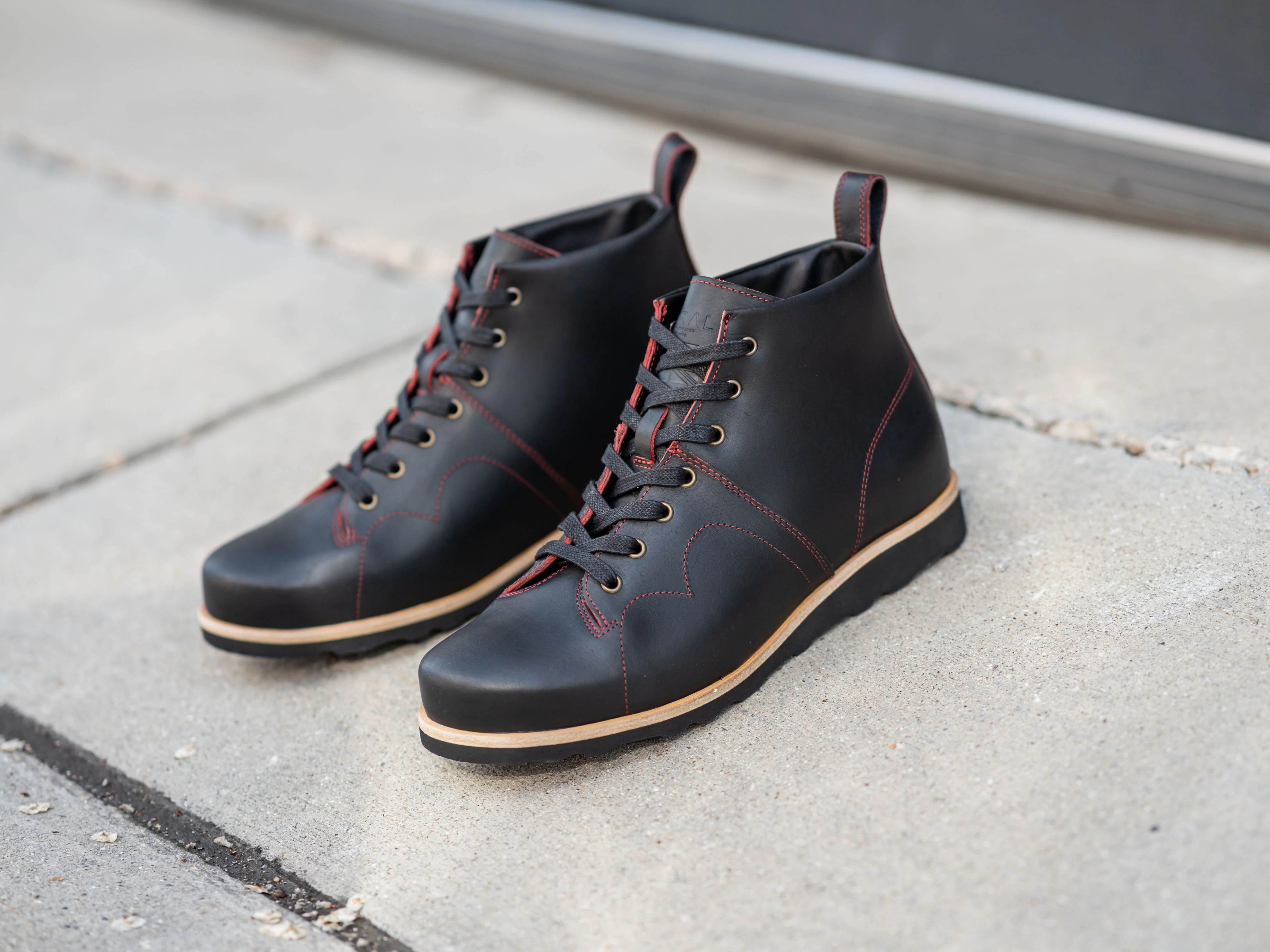 Rose Anvil X GORAL Monkey Boots - Blood Core Leather Black - PRE ORDER - Image 4