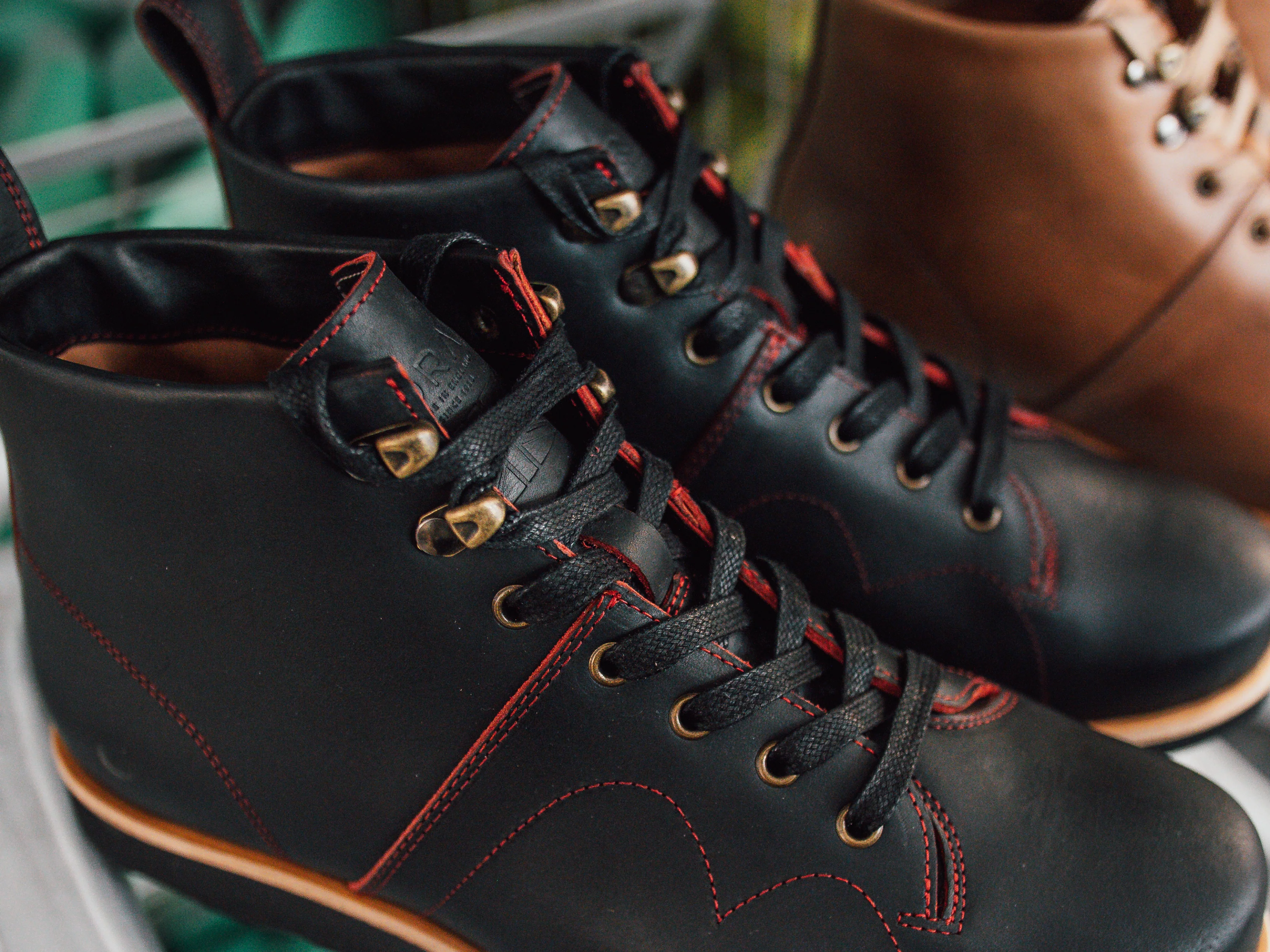 Rose Anvil X GORAL Monkey Boots - Blood Core Leather Black - PRE ORDER - Image 5