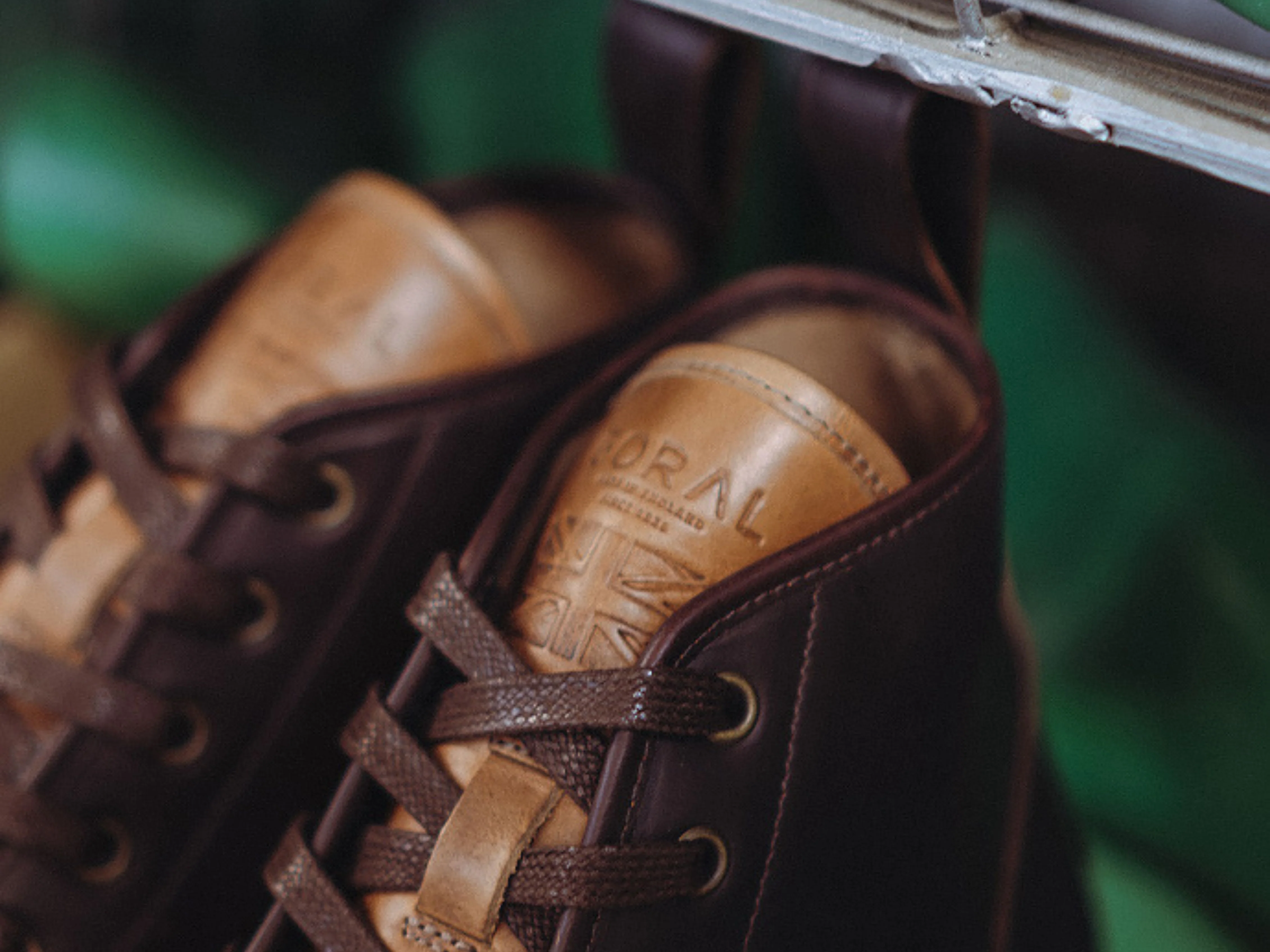 Rose Anvil X GORAL SMUGS High Top Sneaker 2.0 - Horween Chromexcel Two Tone Dark Brown & Natural Leather - Image 6