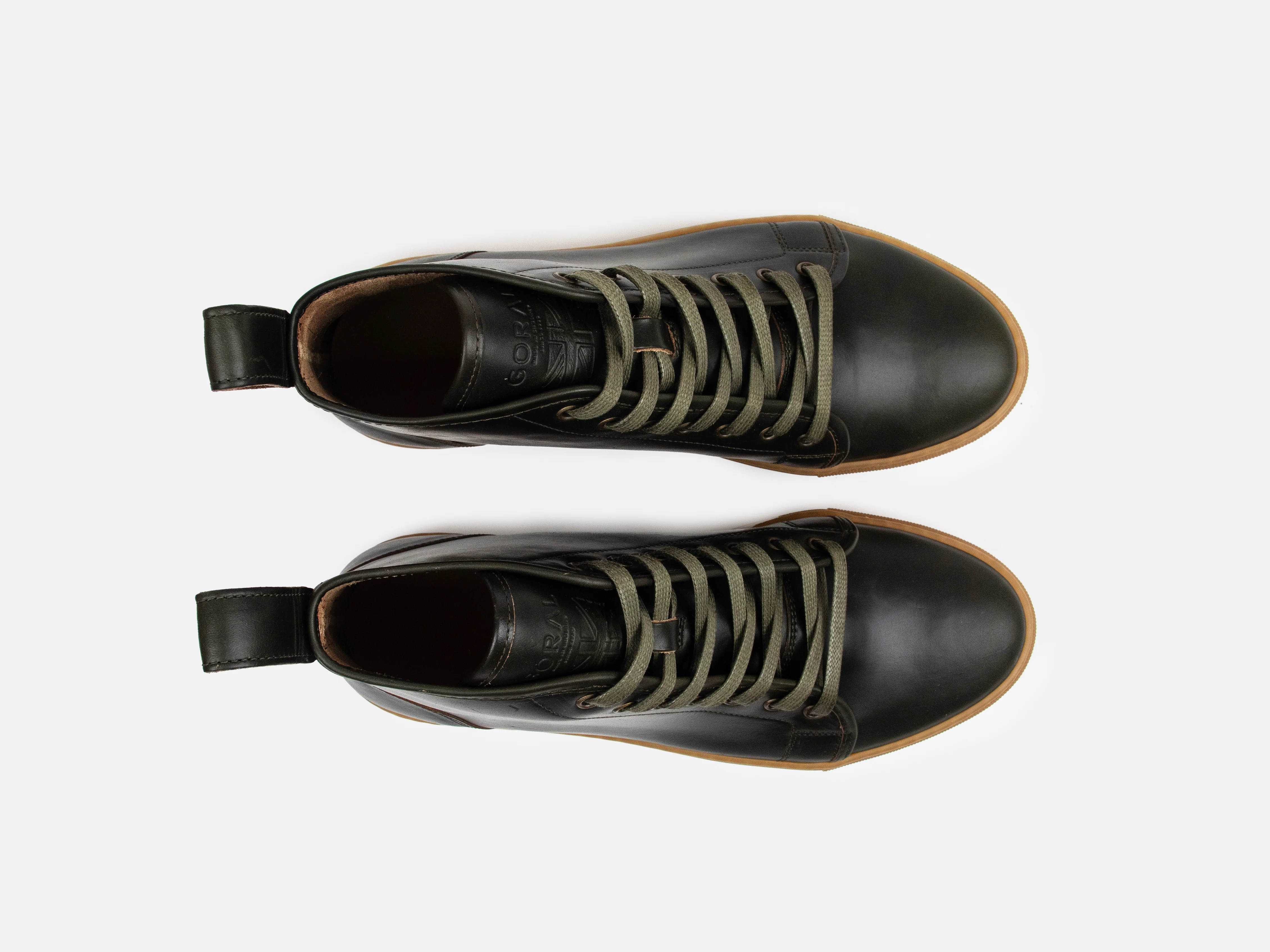 Rose Anvil X GORAL SMUGS High Top Sneaker 2.0 - Horween Forest Green PRE-ORDER - Image 3