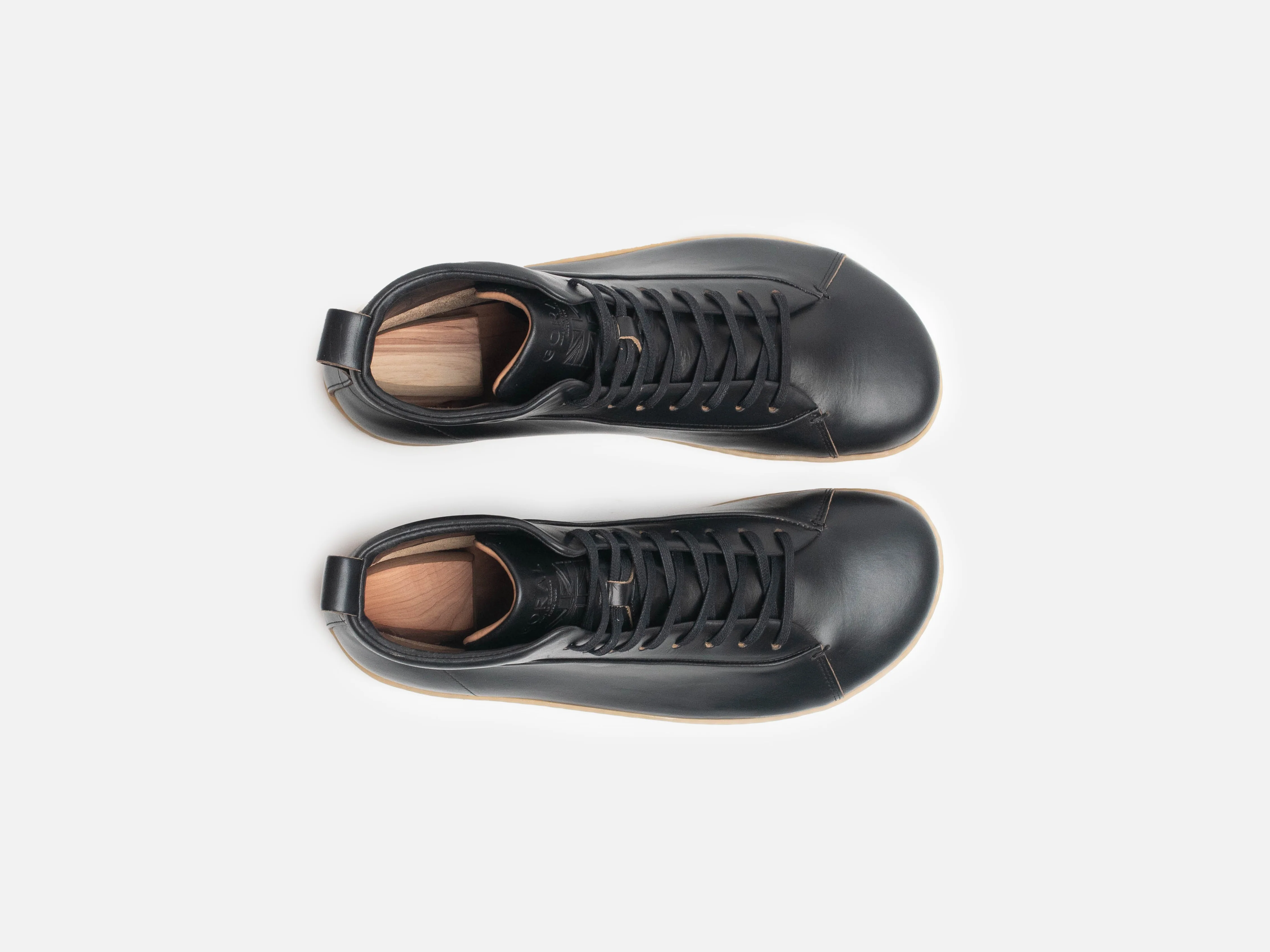 WALKLEY Barefoot High Top Horween Black Leather Sneaker - Image 5