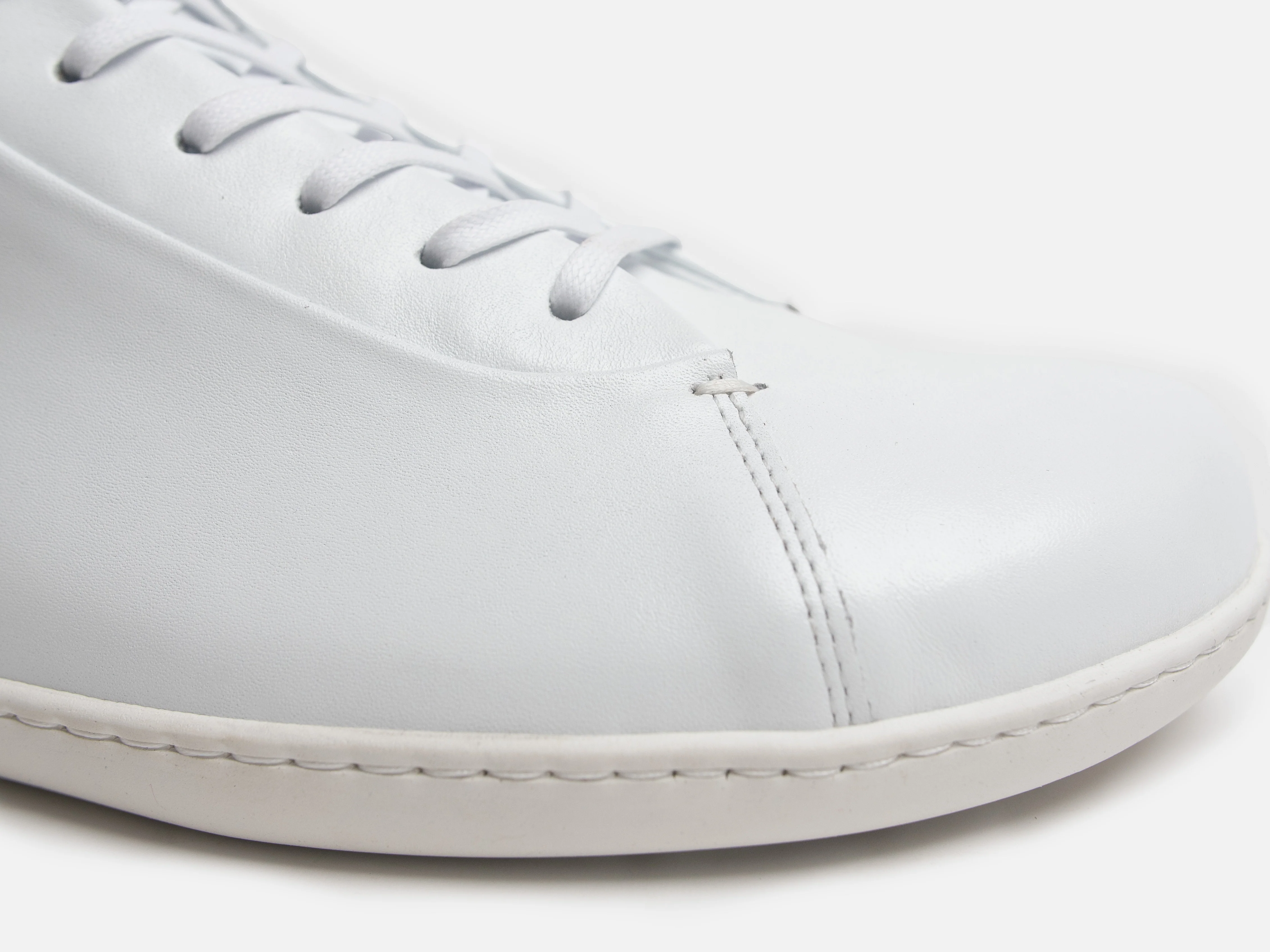 WALKLEY Barefoot High Top White Calfskin Leather Sneaker - Image 4