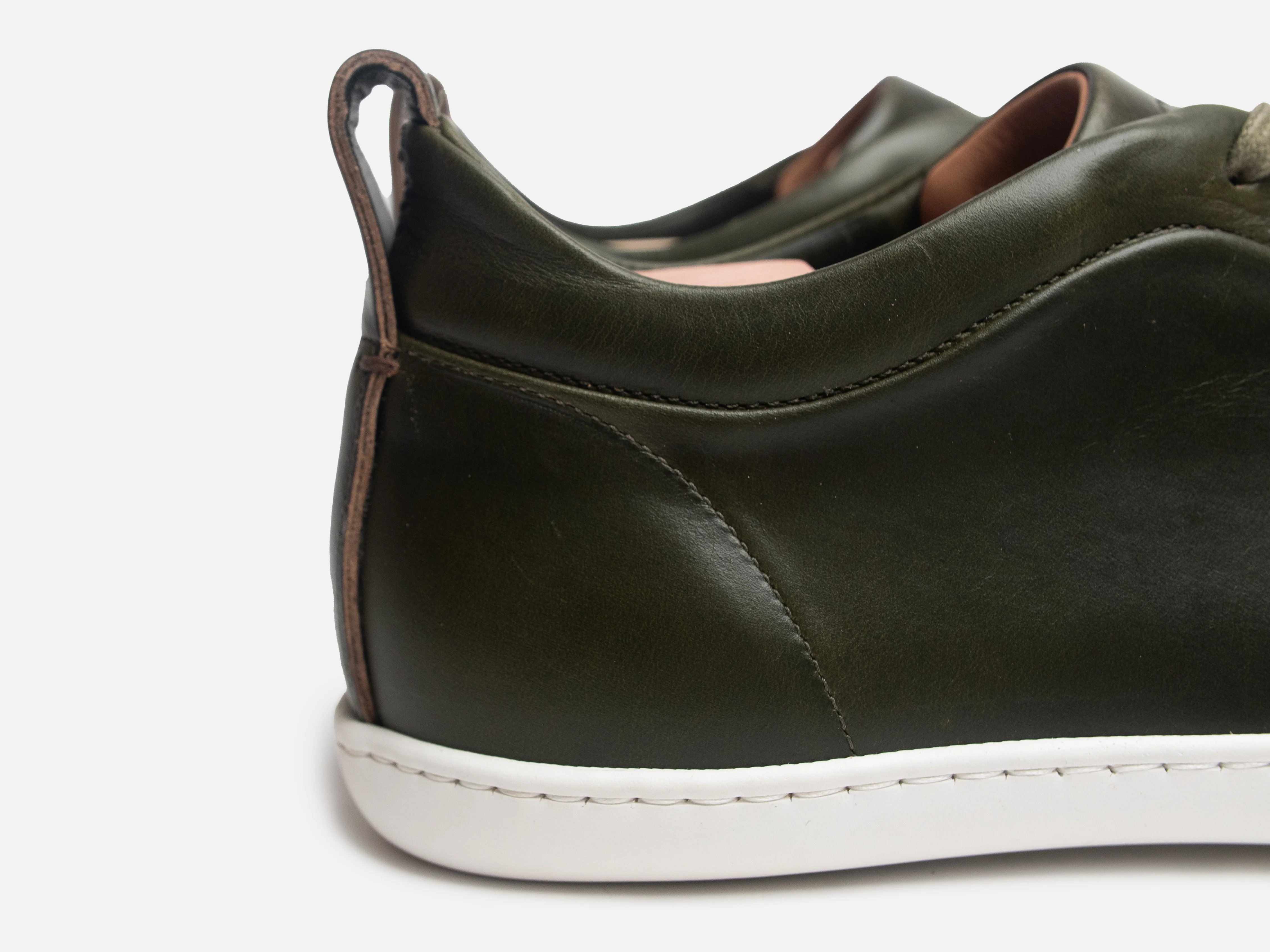 WALKLEY Barefoot Low Top Horween Forest Green Leather Sneaker - Image 7