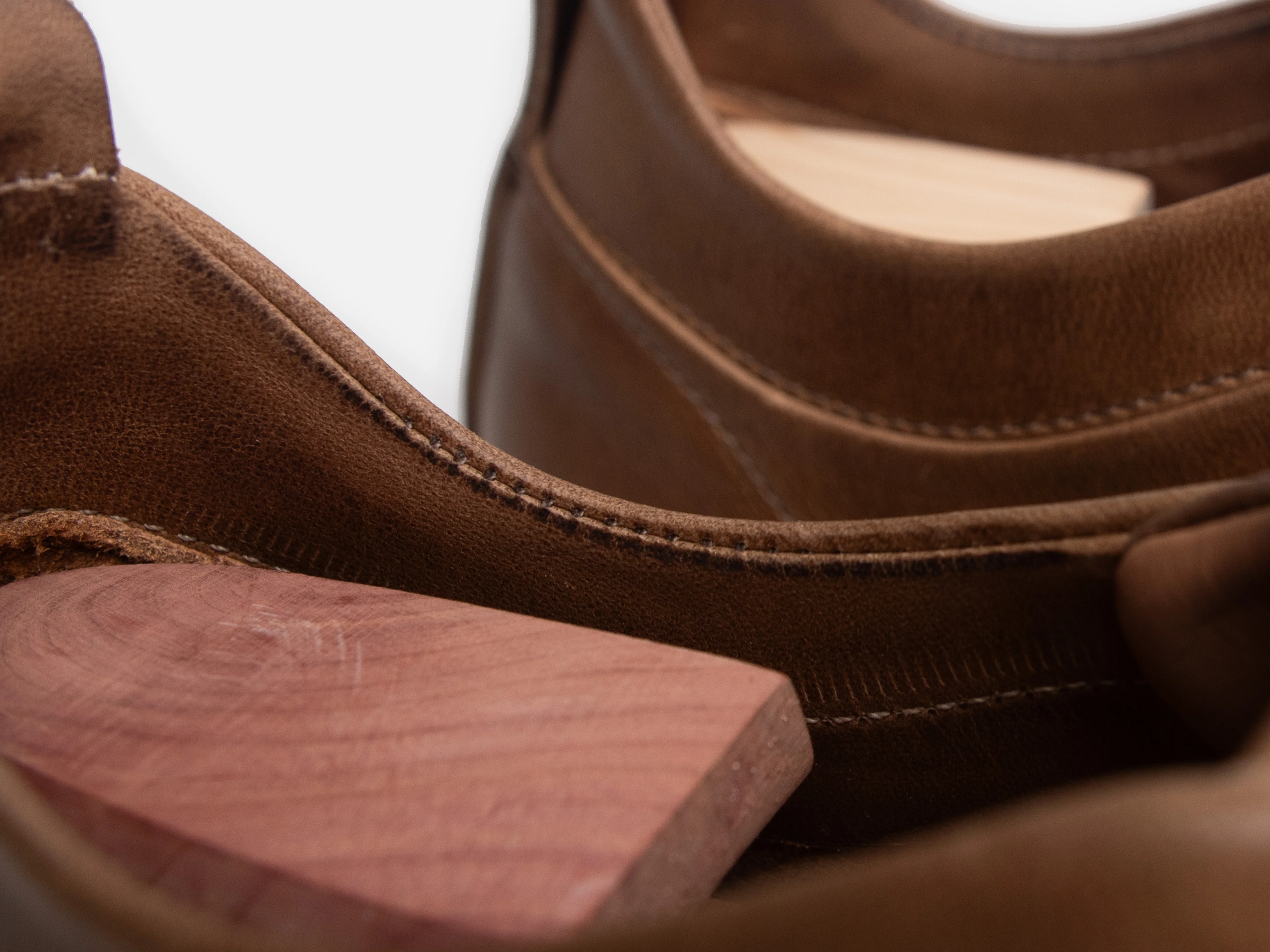 WALKLEY Barefoot Low Top Horween Natural Leather Sneaker - Ready To Ship - Image 4