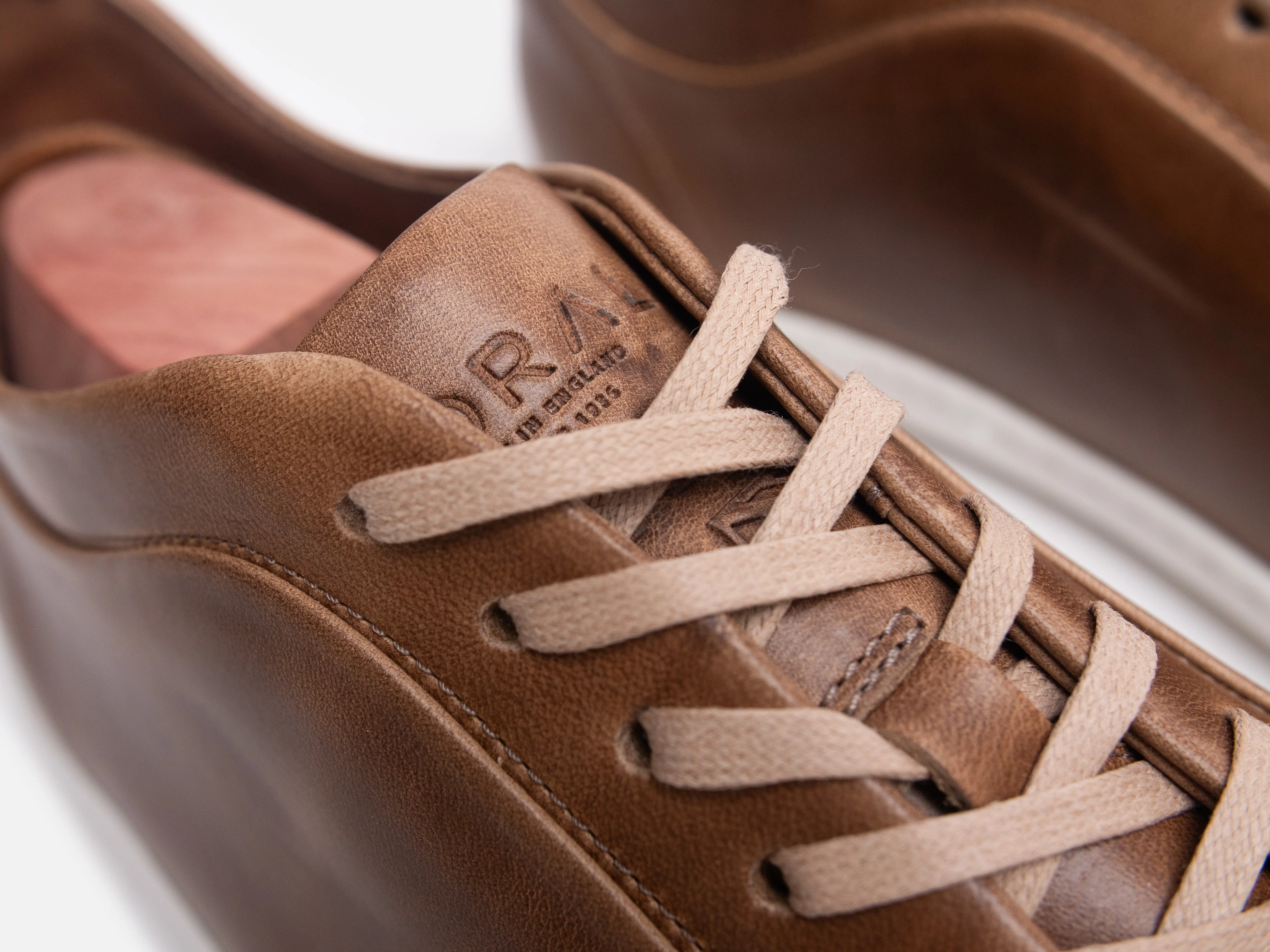 WALKLEY Barefoot Low Top Horween Natural Leather Sneaker - Ready To Ship - Image 5