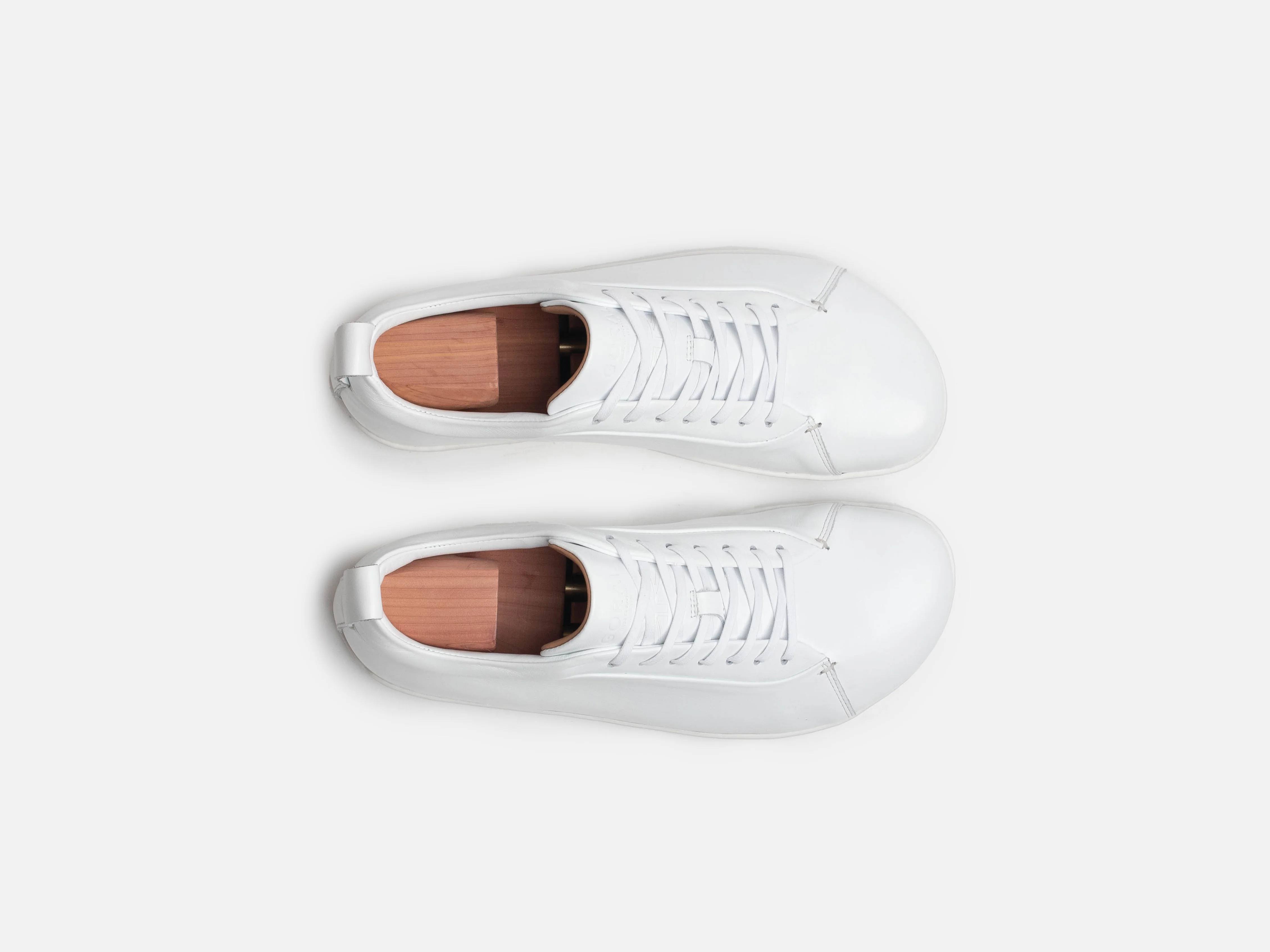 WALKLEY Barefoot Low Top White Calfskin Leather Sneaker - Ready To Ship - Image 3